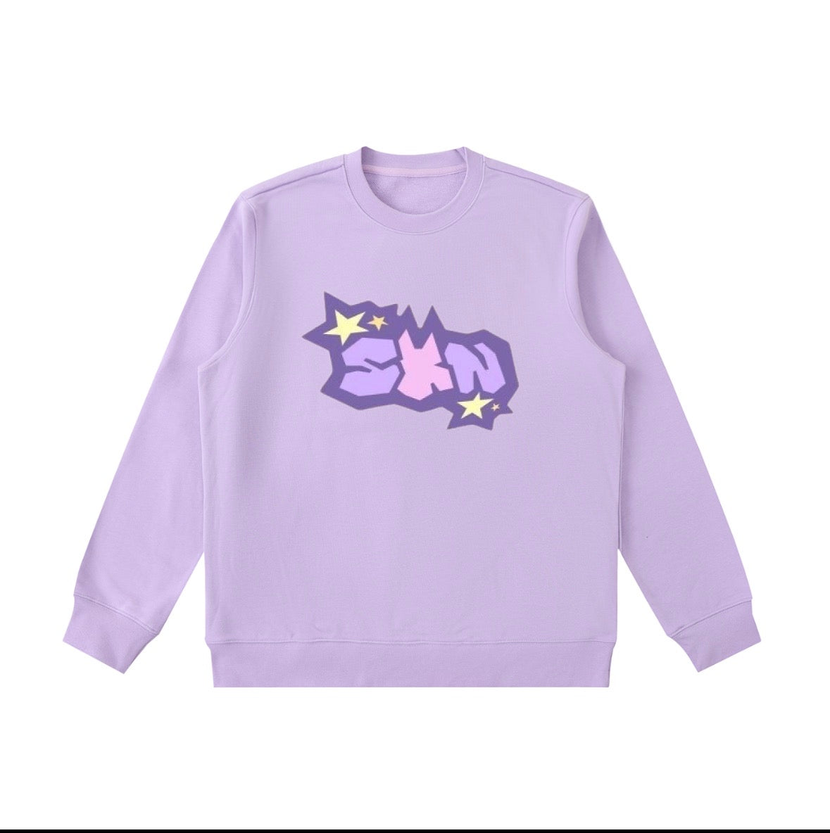 SKN Essential Heavyweight Crewneck Sweatshirt - Light Purple