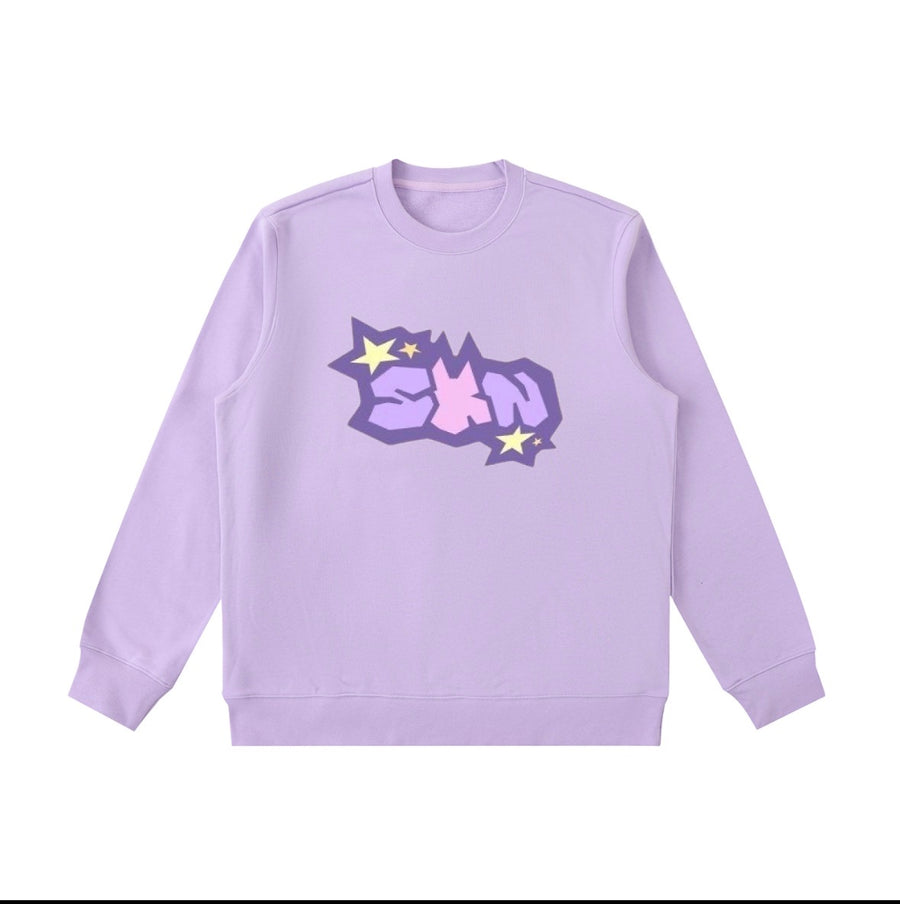SKN Essential Heavyweight Crewneck Sweatshirt - Light Purple